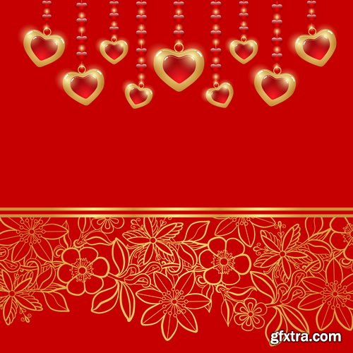 Amazing SS - Valentines day background, 25xEPS