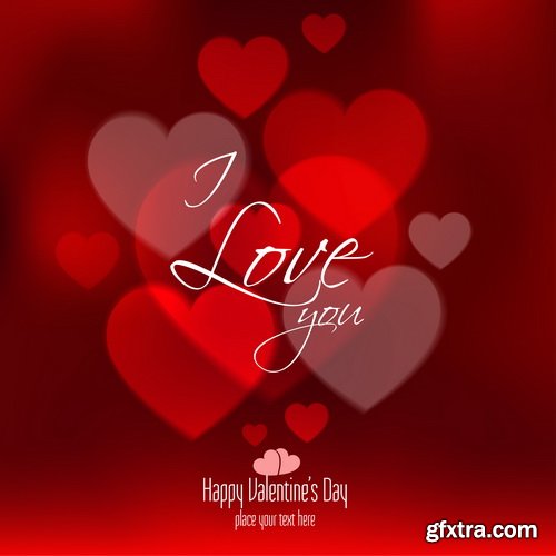 Amazing SS - Valentines day background, 25xEPS