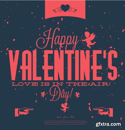 Amazing SS - Valentines day background, 25xEPS