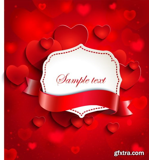 Amazing SS - Valentines day background, 25xEPS