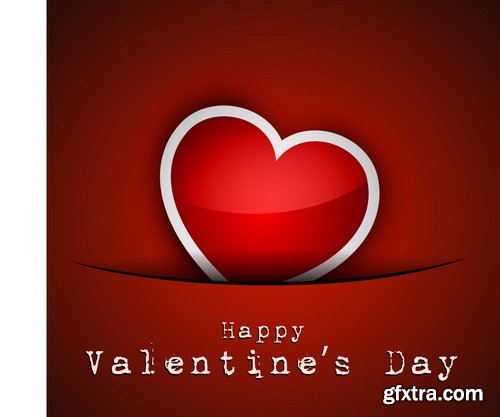 Amazing SS - Valentines day background, 25xEPS