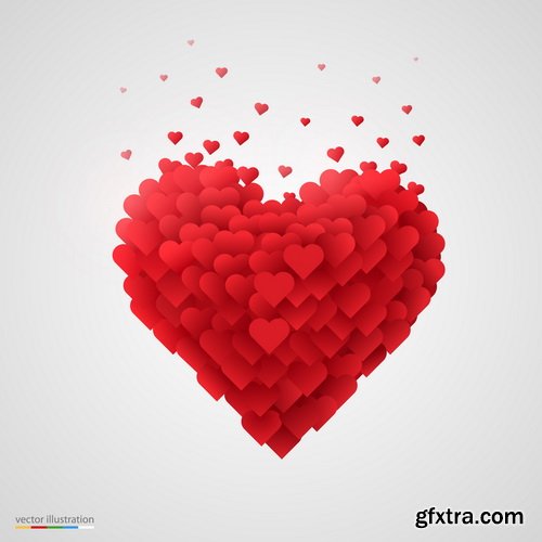 Amazing SS - Valentines day background, 25xEPS