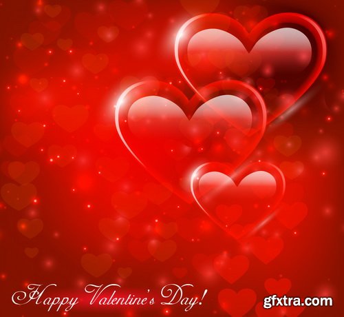 Amazing SS - Valentines day background, 25xEPS