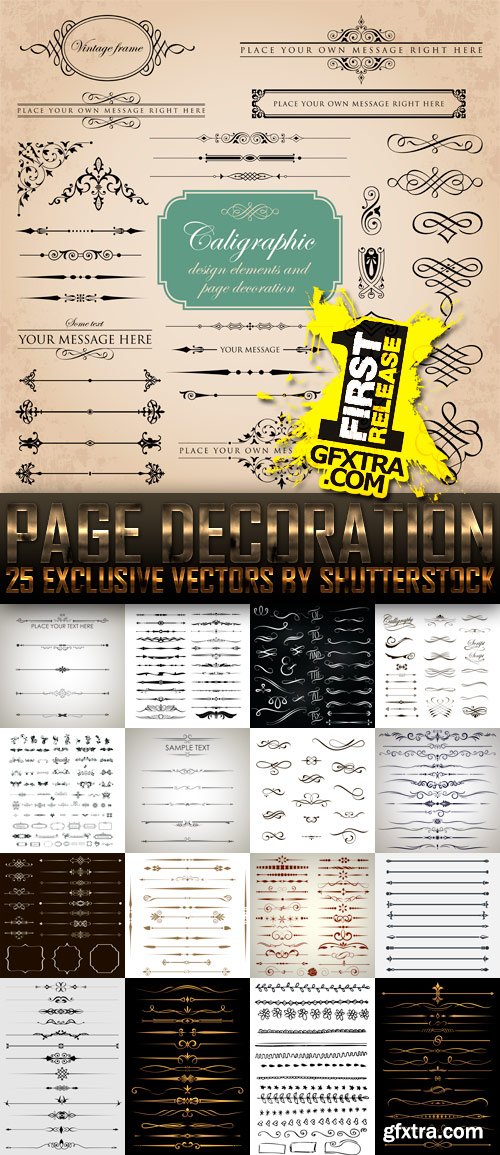 Amazing SS - Page Decoration, 25xEPS