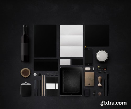 Black Branding Mock up Template