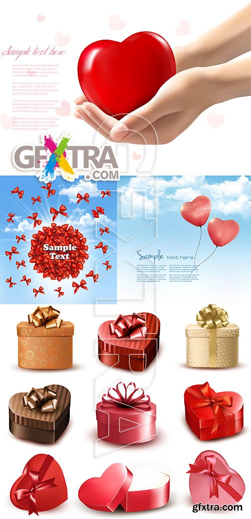 Stock vector - Valentine & heart 3