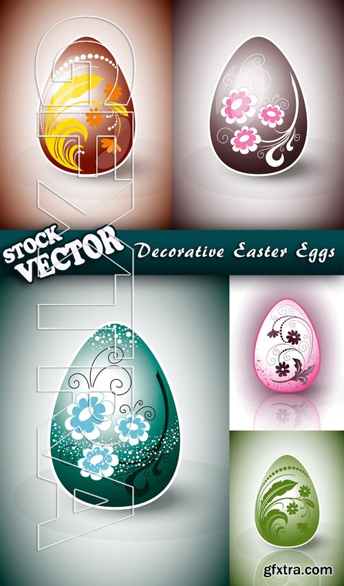 Stock Vector - Decorative Easter Eggs