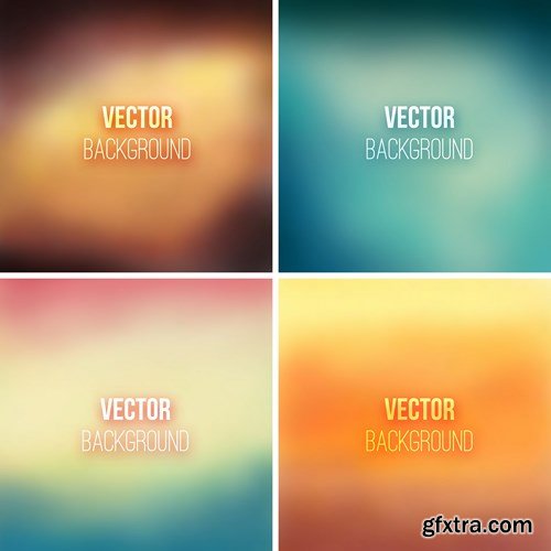 Stock Vector - Colorful Blurred Backgrounds