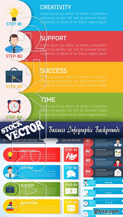 Stock Vector - Business Infographic Backgrounds