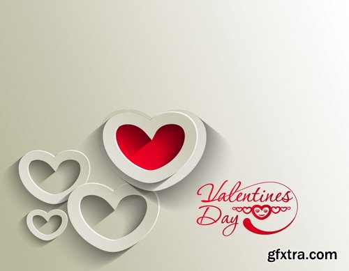 Amazing SS - Bright Valentine day background, 25xEPS