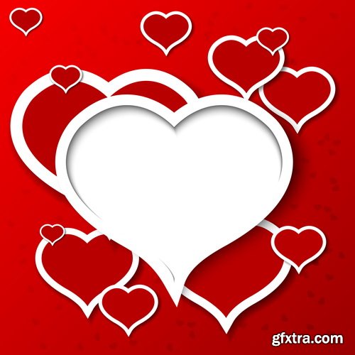 Amazing SS - Bright Valentine day background, 25xEPS