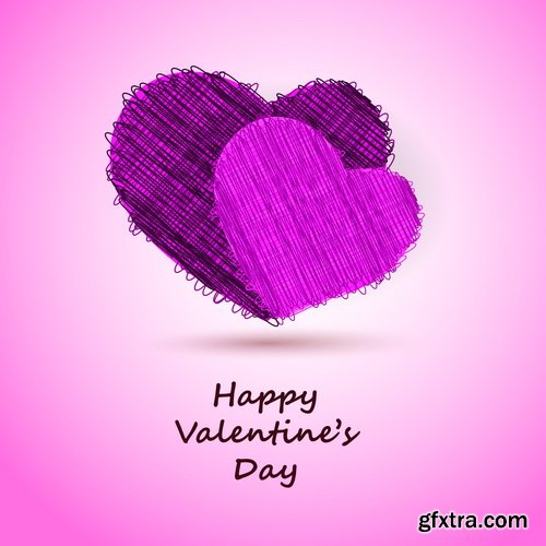 Amazing SS - Bright Valentine day background, 25xEPS