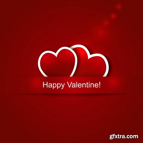 Amazing SS - Bright Valentine day background, 25xEPS