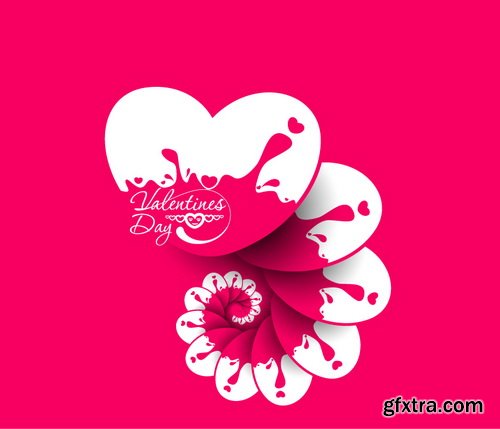 Amazing SS - Bright Valentine day background, 25xEPS