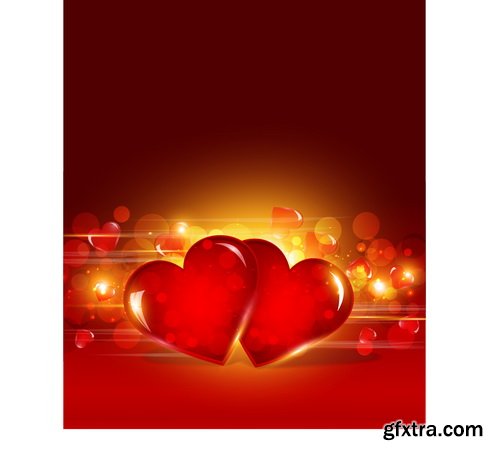 Amazing SS - Bright Valentine day background, 25xEPS