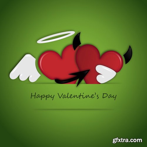 Amazing SS - Bright Valentine day background, 25xEPS