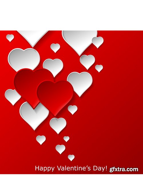 Amazing SS - Bright Valentine day background, 25xEPS