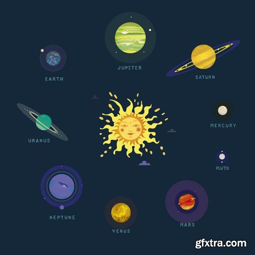 Solar Syatem Infographics - 25x EPS
