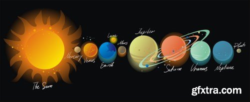 Solar Syatem Infographics - 25x EPS