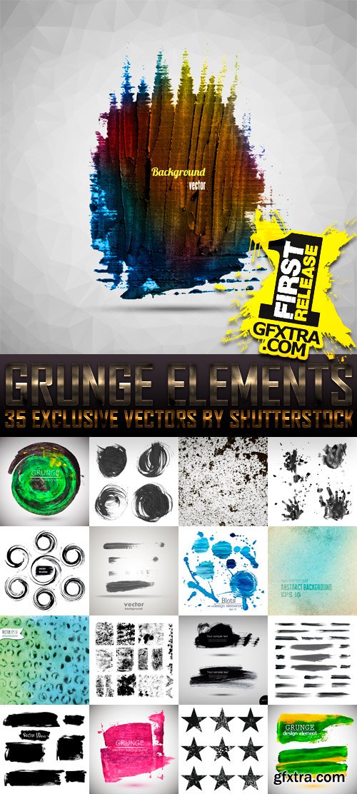 Amazing SS - Grunge Elements (vol.4), 35xEPS