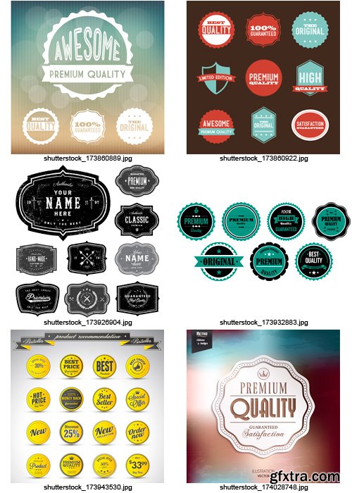 Amazing SS - Badges & Stickers 7, 25xEPS