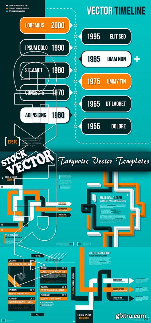 Stock Vector - Turquoise Vector Templates