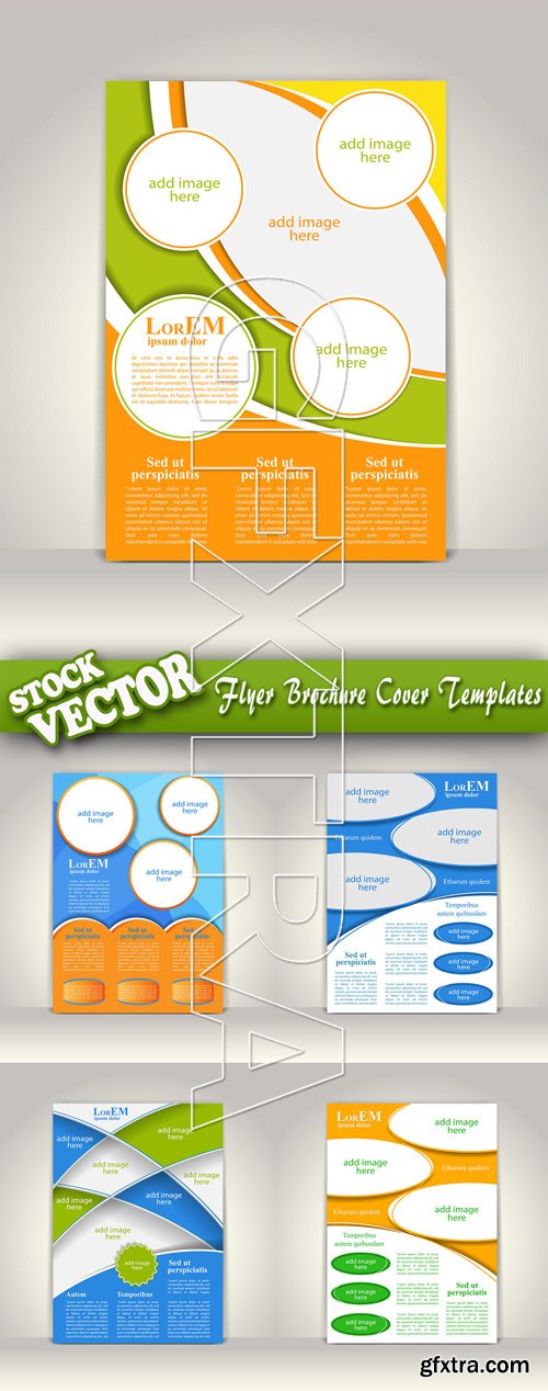 Stock Vector - Flyer Brochure Cover Templates