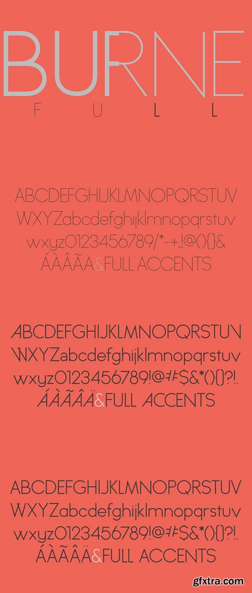 All Burnes Weights Font