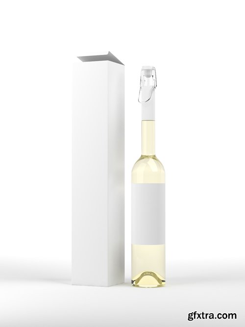 Wine Bottle Mock up