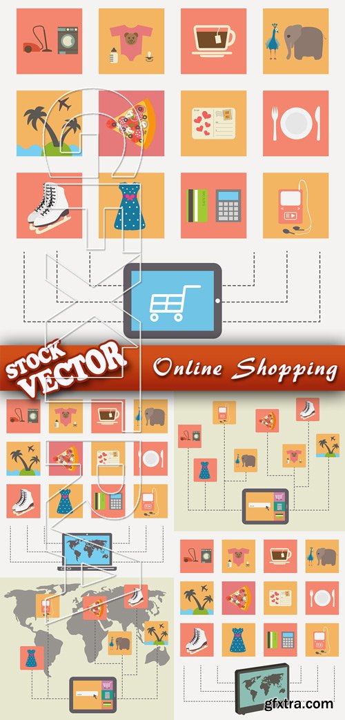 Stock Vector - Online Shopping
