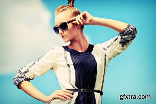 Amazing SS - Fashion woman in sunglasses, 25xJPGs