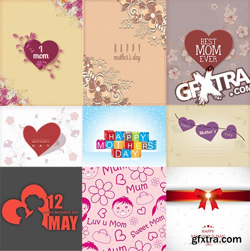 Vectorious Mothers Day Vector Collection 2