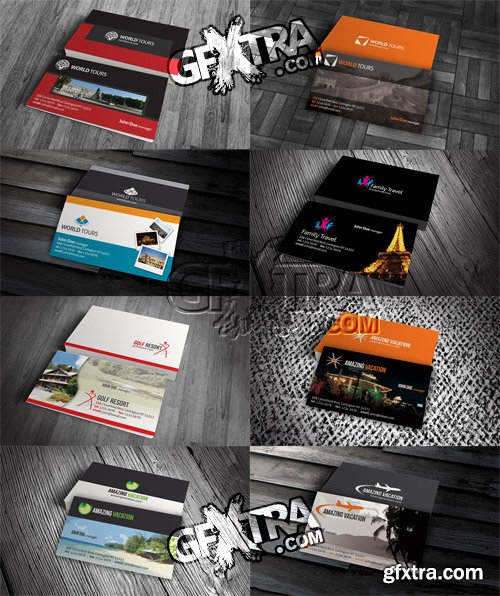 8 Travel Business Card Templates