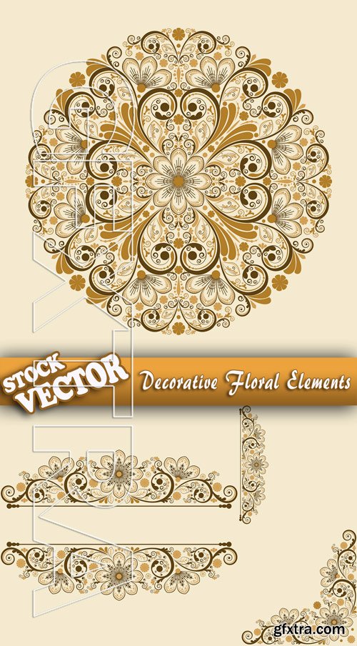 Stock Vector - Decorative Floral Elements