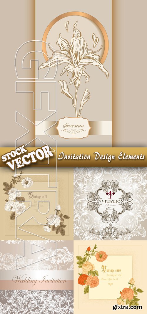 Stock Vector - Invitation Design Elements