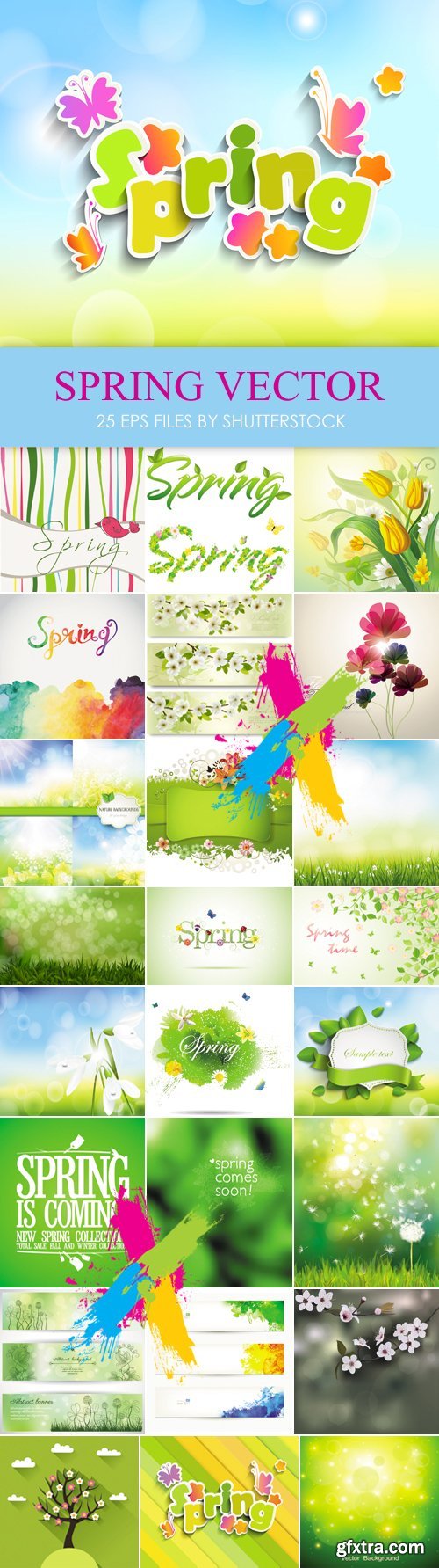 Stock Vector - Spring Nature Backgrounds