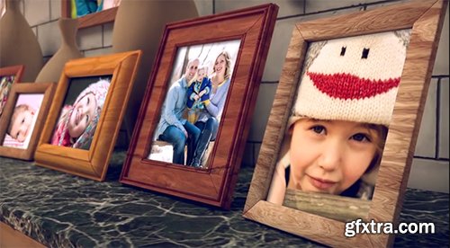 VideoHive Fireplace Warm Photo Memories 5875425