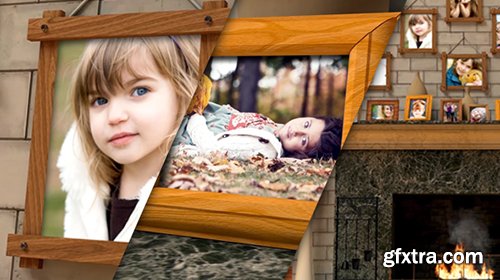 VideoHive Fireplace Warm Photo Memories 5875425