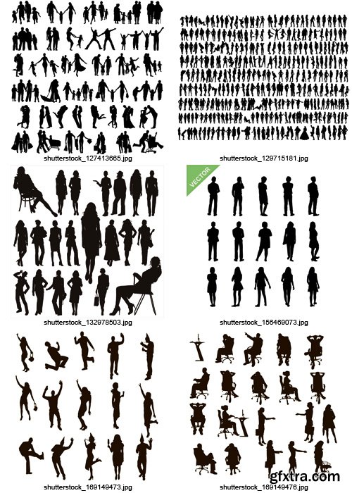 Amazing SS - People Silhouettes (vol.2), 25xEPS