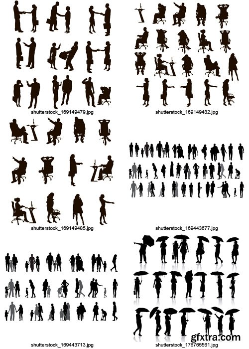 Amazing SS - People Silhouettes (vol.2), 25xEPS