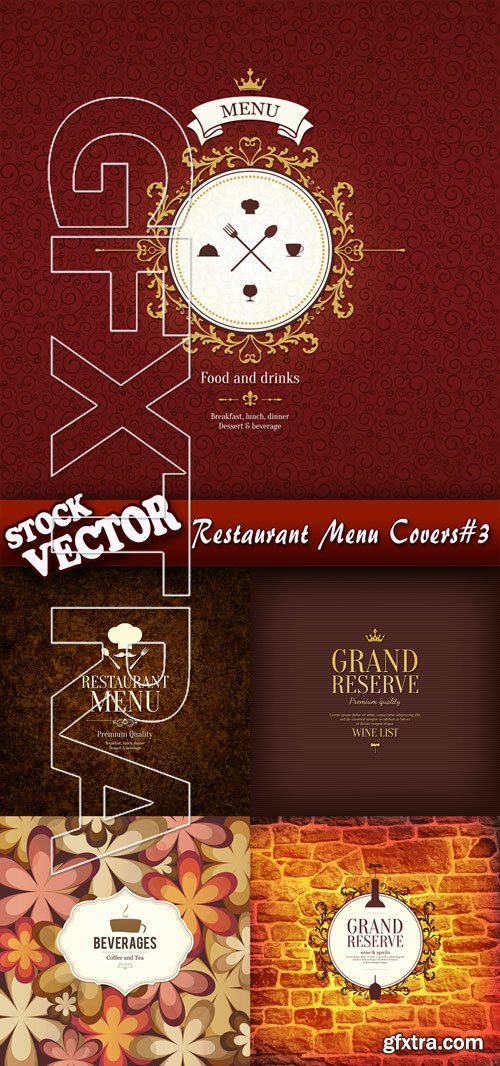 Stock Vector - Restaurant Menu Covers#3