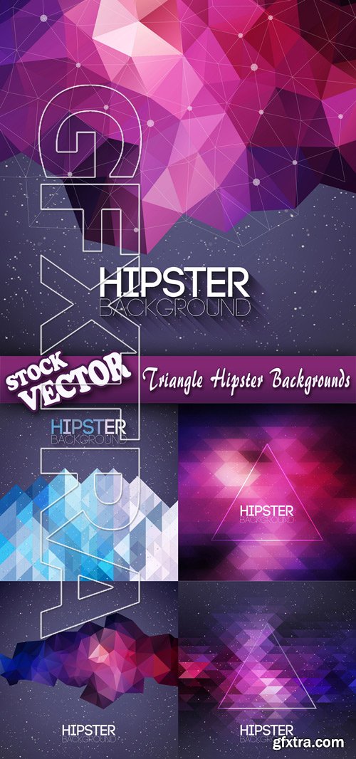 Stock Vector - Triangle Hipster Backgrounds