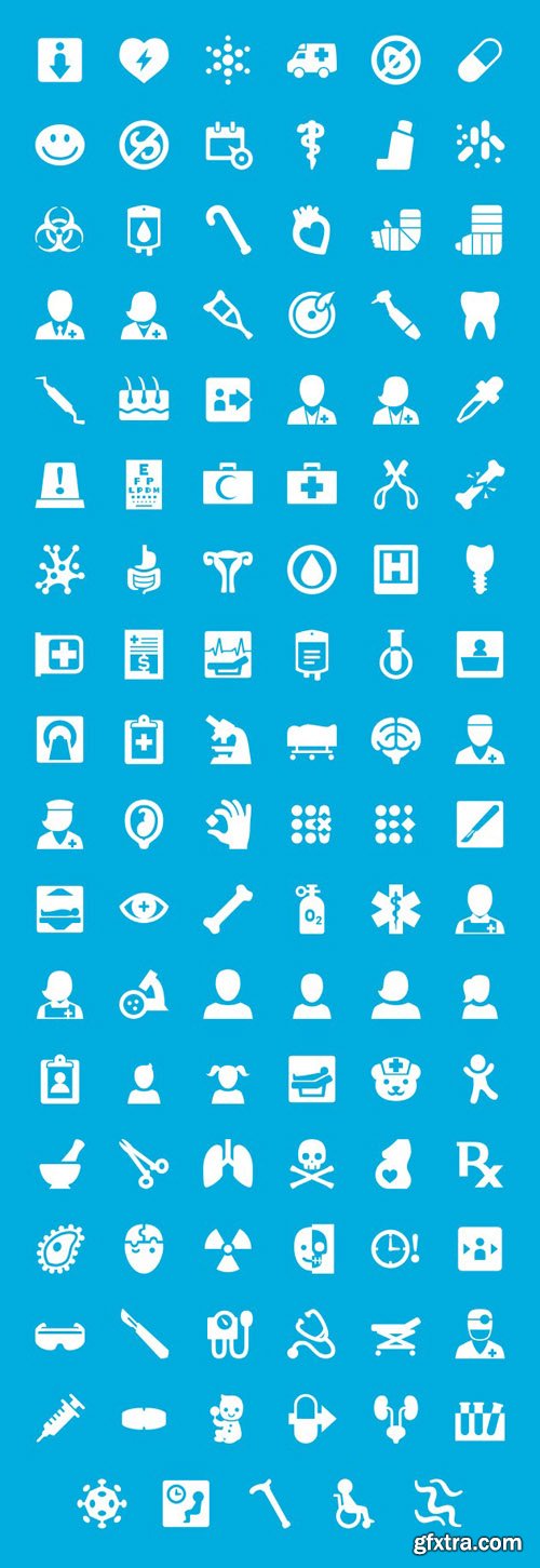 Windows 8 Medical Icons Set