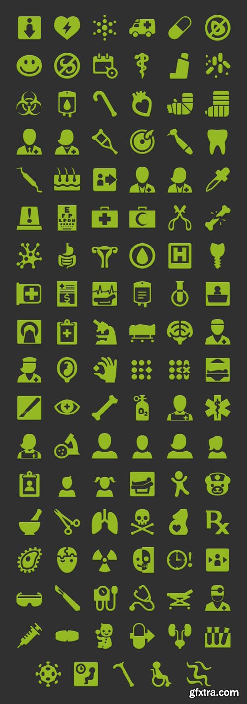 Android Medical Icons Set