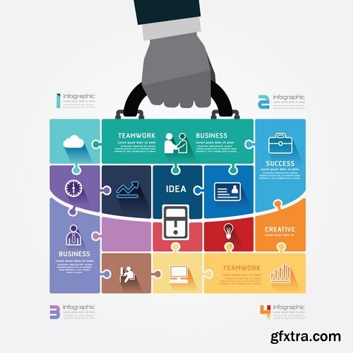 Abstract Infographics - 25x JPEGs