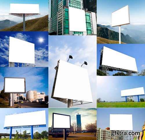 Blank outdoor billboard, 25xJpg