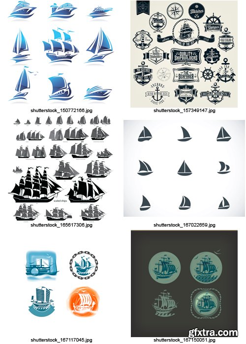 Amazing SS - Sailing & Ships, 25xEPS