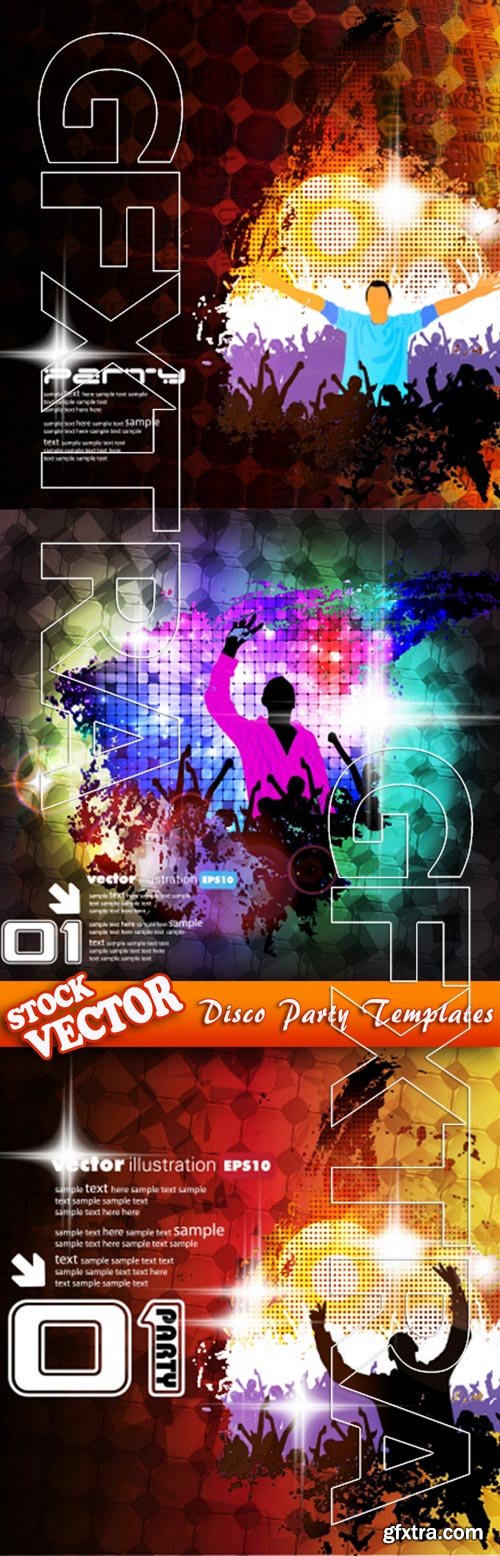 Stock Vector - Disco Party Templates