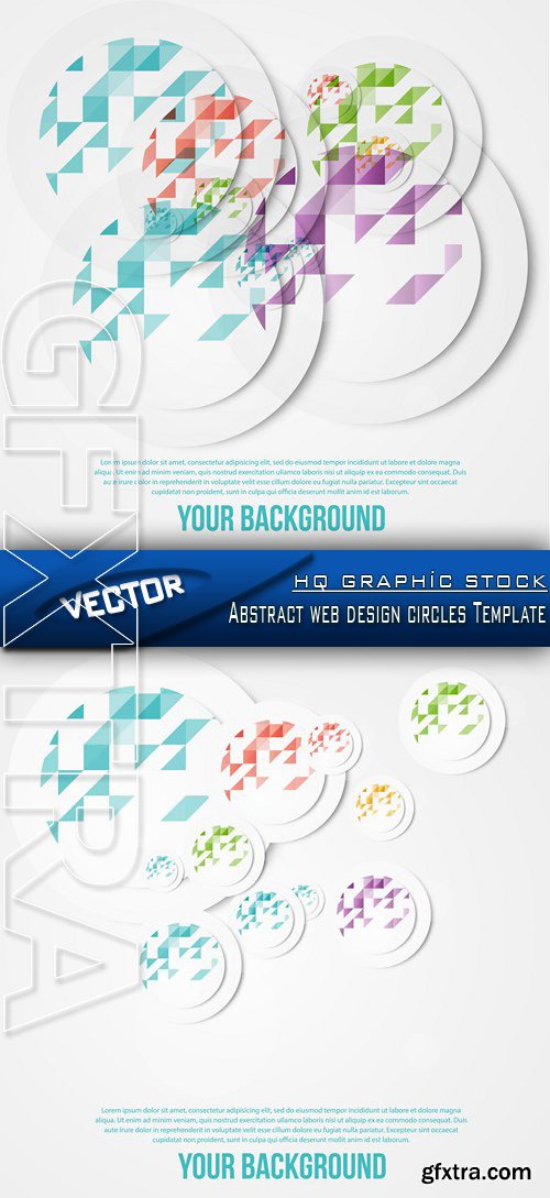 Stock Vector - Abstract web design circles Template