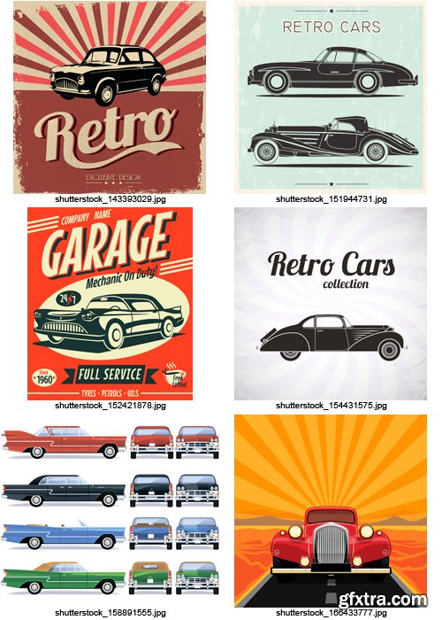 Amazing SS - Retro Cars, 25xEPS